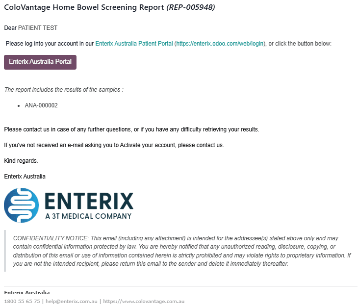3.PatientPortalResultsEmail - ColoVantage Home